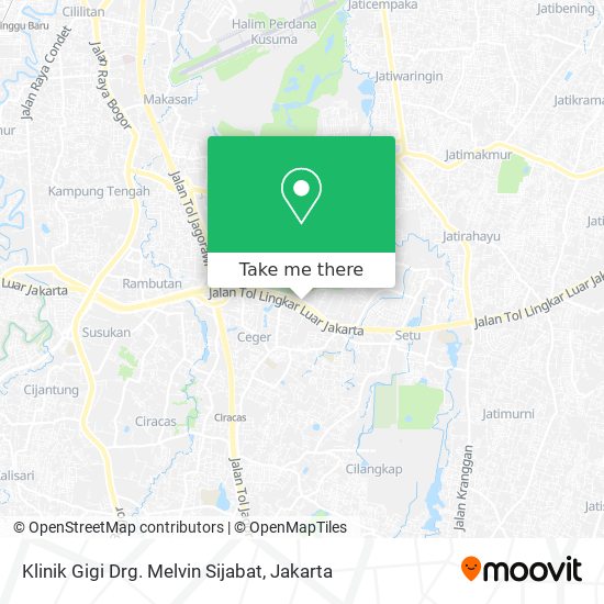 Klinik Gigi Drg. Melvin Sijabat map