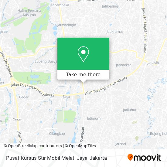 Pusat Kursus Stir Mobil Melati Jaya map