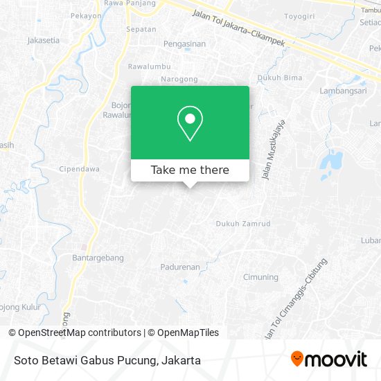 Soto Betawi Gabus Pucung map