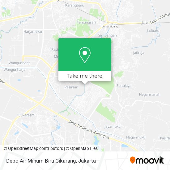 Depo Air Minum Biru Cikarang map