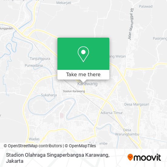 Stadion Olahraga Singaperbangsa Karawang map