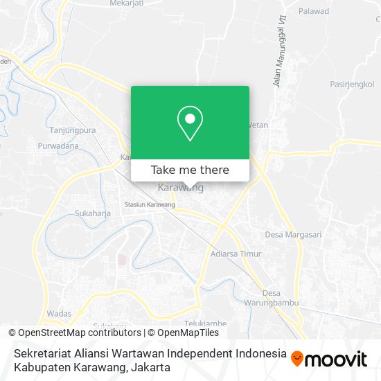 Sekretariat Aliansi Wartawan Independent Indonesia Kabupaten Karawang map