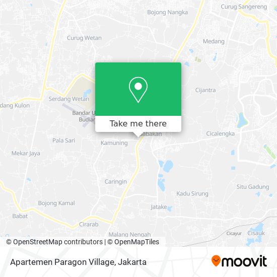 Apartemen Paragon Village map