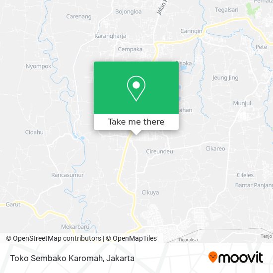 Toko Sembako Karomah map