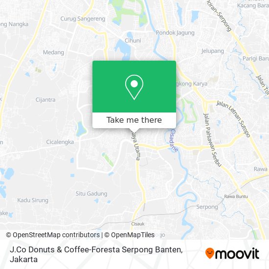 J.Co Donuts & Coffee-Foresta Serpong Banten map