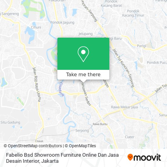 Fabelio Bsd Showroom Furniture Online Dan Jasa Desain Interior map