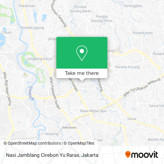 Nasi Jamblang Cirebon Yu Raras map