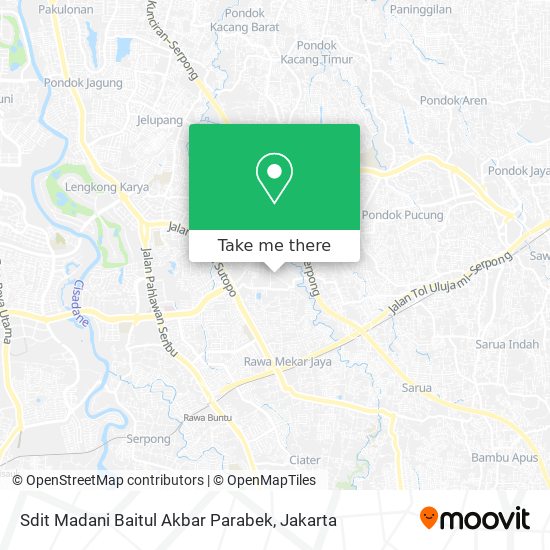 Sdit Madani Baitul Akbar Parabek map