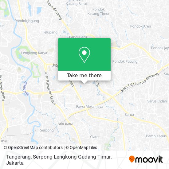 Tangerang, Serpong Lengkong Gudang Timur map