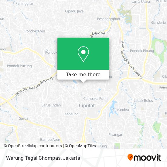 Warung Tegal Chompas map