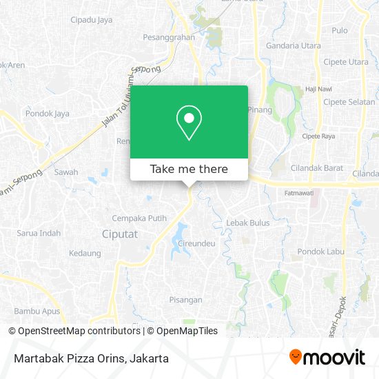 Martabak Pizza Orins map