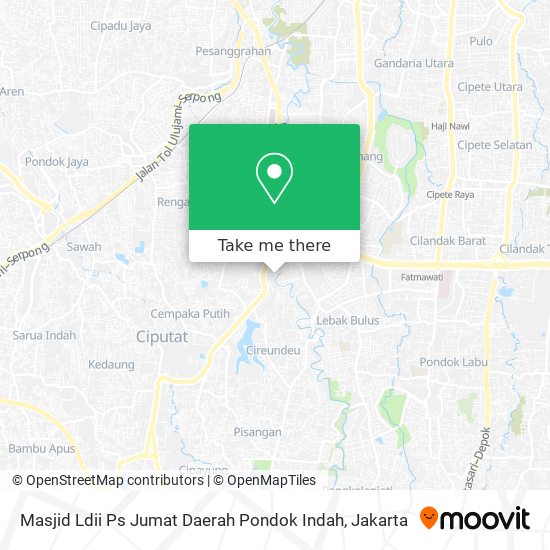 Masjid Ldii Ps Jumat Daerah Pondok Indah map