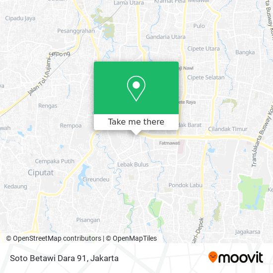 Soto Betawi Dara 91 map