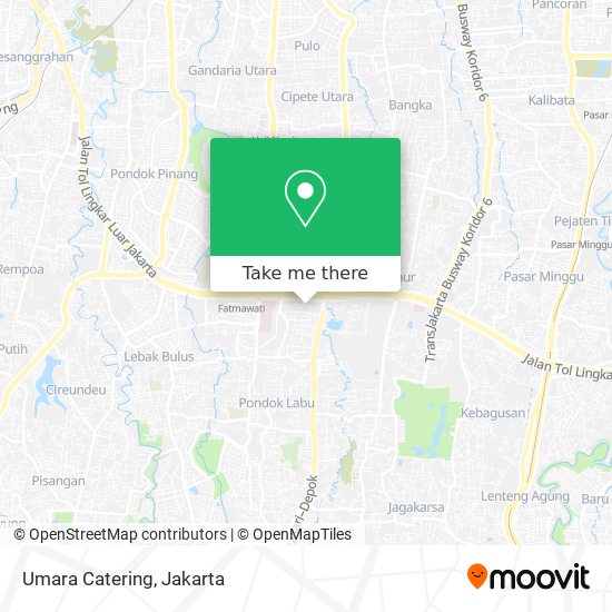 Umara Catering map