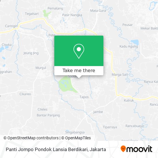 Panti Jompo Pondok Lansia Berdikari map