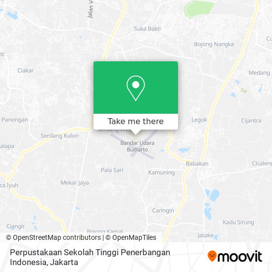 Perpustakaan Sekolah Tinggi Penerbangan Indonesia map