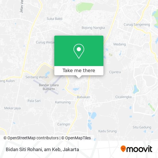 Bidan Siti Rohani, am Keb map