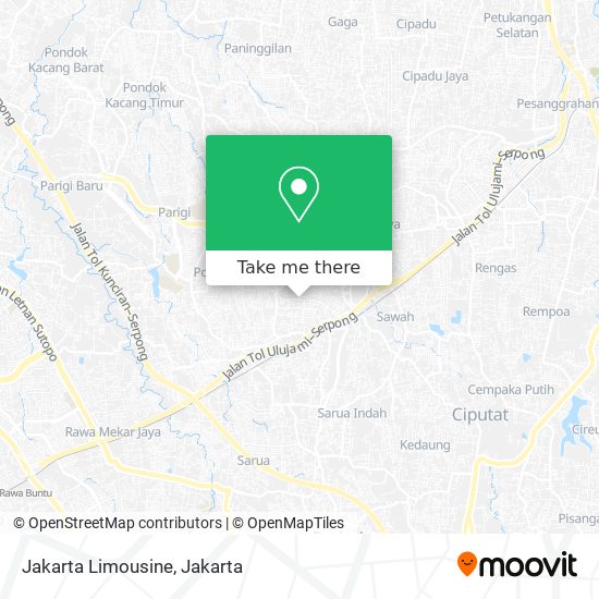 Jakarta Limousine map