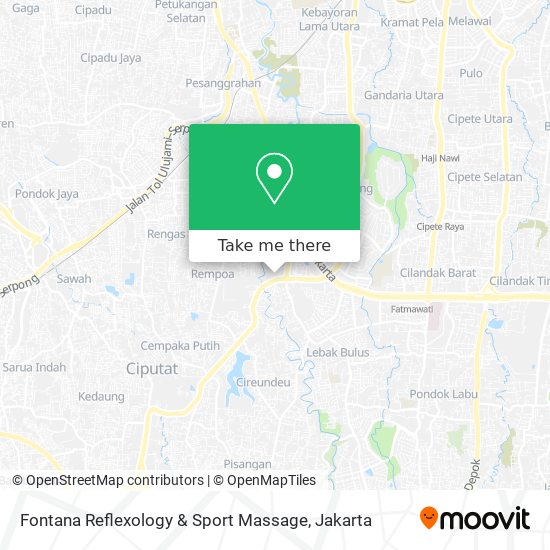 Fontana Reflexology & Sport Massage map