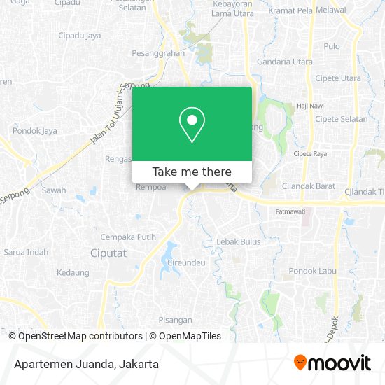 Apartemen Juanda map