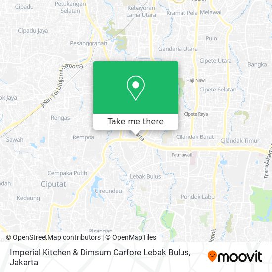 Imperial Kitchen & Dimsum Carfore Lebak Bulus map