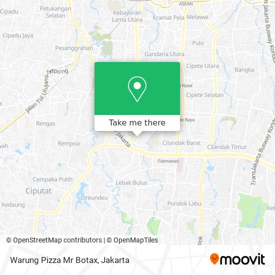 Warung Pizza Mr Botax map