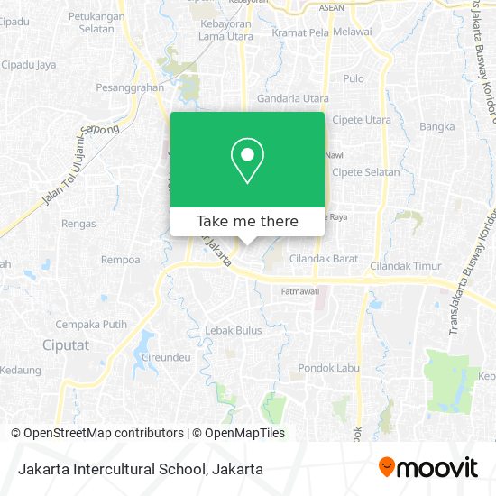 Jakarta Intercultural School map