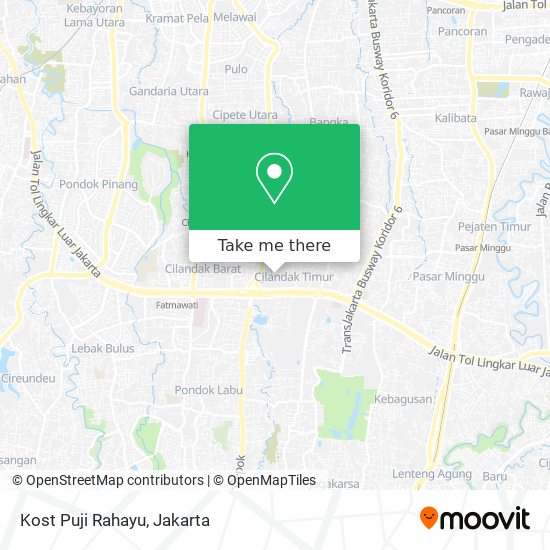 Kost Puji Rahayu map