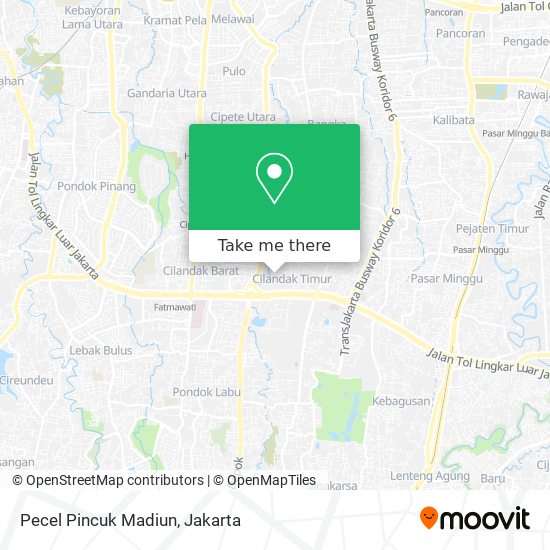 Pecel Pincuk Madiun map