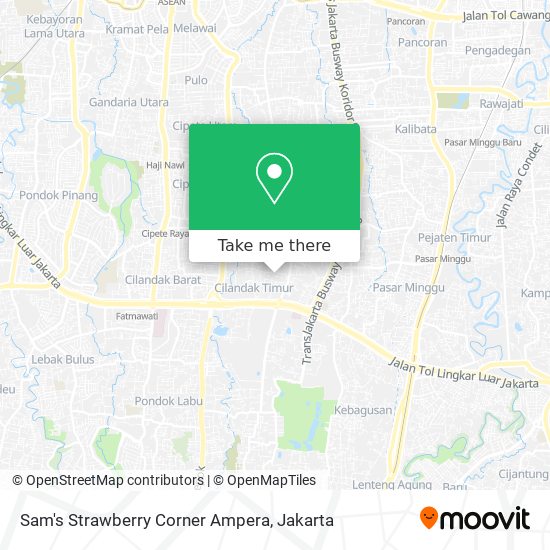Sam's Strawberry Corner Ampera map
