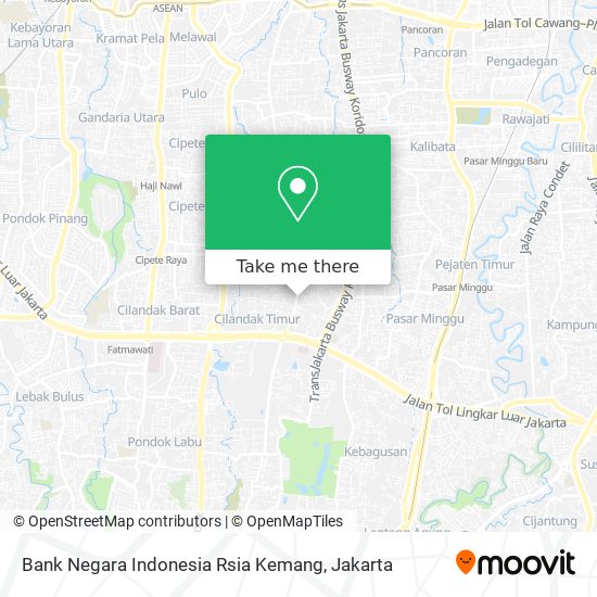 Bank Negara Indonesia Rsia Kemang map
