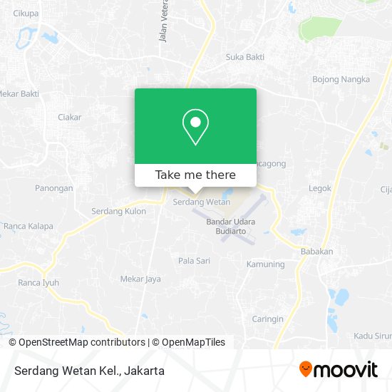 Serdang Wetan Kel. map