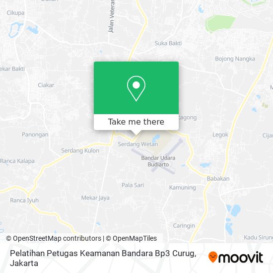 Pelatihan Petugas Keamanan Bandara Bp3 Curug map