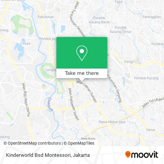 Kinderworld Bsd Montessori map