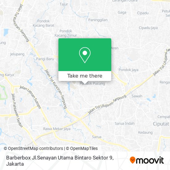 Barberbox Jl.Senayan Utama Bintaro Sektor 9 map