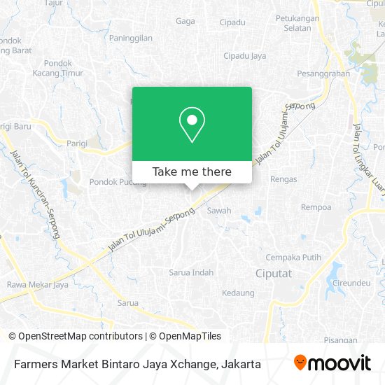 Farmers Market Bintaro Jaya Xchange map