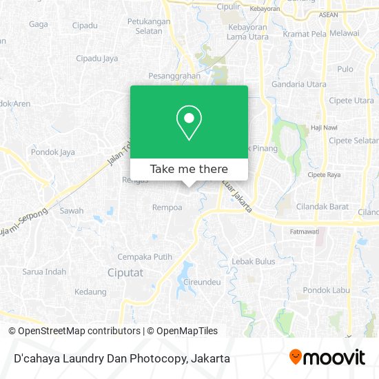 D'cahaya Laundry Dan Photocopy map