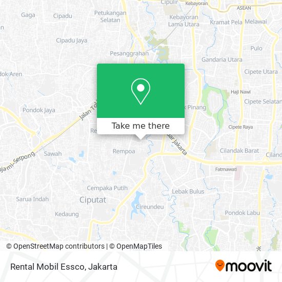 Rental Mobil Essco map