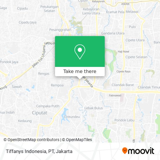 Tiffanys Indonesia, PT map