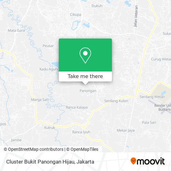 Cluster Bukit Panongan Hijau map