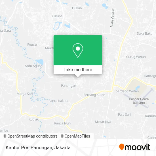 Kantor Pos Panongan map