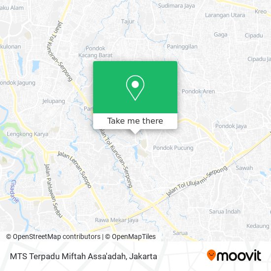 MTS Terpadu Miftah Assa'adah map