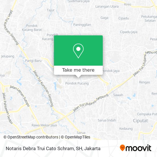 Notaris Debra Trui Cato Schram, SH map