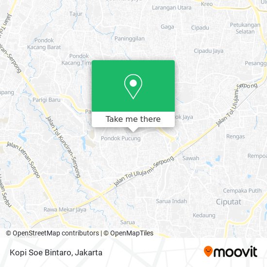 Kopi Soe Bintaro map