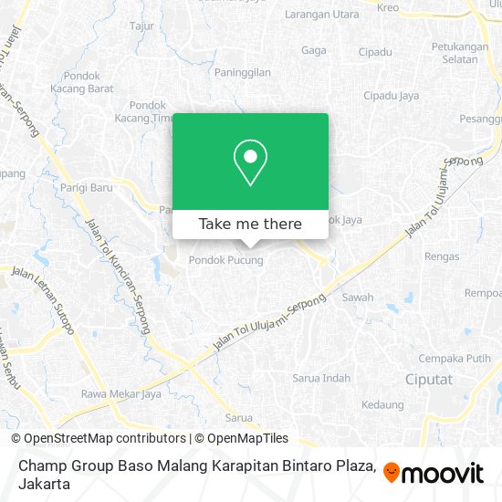 Champ Group Baso Malang Karapitan Bintaro Plaza map