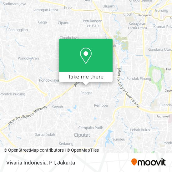 Vivaria Indonesia. PT map