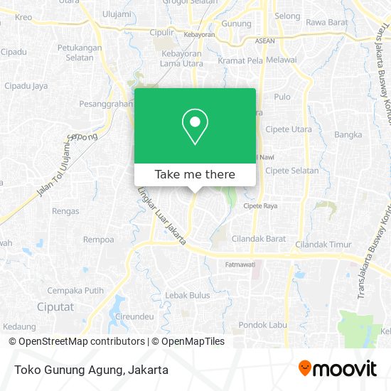 Toko Gunung Agung map