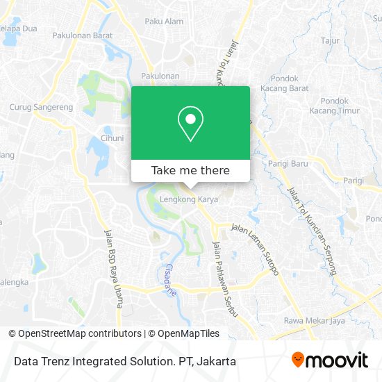 Data Trenz Integrated Solution. PT map