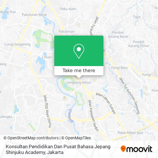 Konsultan Pendidikan Dan Pusat Bahasa Jepang Shinjuku Academy map