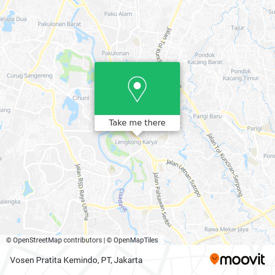 Vosen Pratita Kemindo, PT map